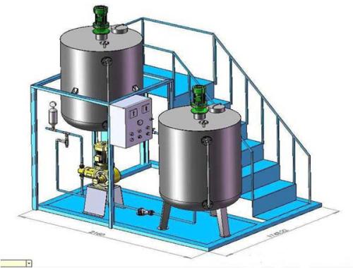 加药系统的搅拌机使用